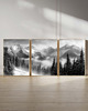 fotografia 3 PLAKATY góry galeria ścienna zdjęcia zimowe 1