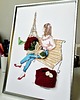 grafiki i ilustracje Kolaż Paryskie Róże 4