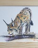 grafiki i ilustracje Obraz ręcznie malowany "Ryś" 1