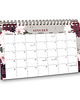 kalendarze i plannery Kalendarz 2027 biurkowy RUSTIC BURGUNDY wolnostojący 1