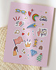 kartki okolicznościowe - wydruki Kartka okolicznościowa Girl Power Stikers 1