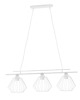 lampy wiszące Druciana lampa wisząca 2-punktowa czarna regulowana TIJUANA LOFT 3