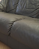 sofy i szezlongi Włoska sofa trzyosobowa w szarej skórze, lata 70. 8