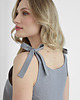 topy damskie Lniany Top MEADOW TRUE GRAY 4