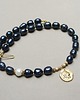 chokery Pearls /navy blue/ perły naturalne vol. 8 /02.06.26/ - naszyjnik 4