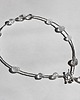 chokery Srebrny choker z przezroczystym kwarcem. Krople deszczu 1