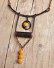 naszyjniki - inne Naszyjnik z kutej, oksydowanej miedzi /14/ handmade rękodzieło 2