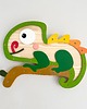 lampy do pokoju dziecka Lamka z drewna Kameleon Leon NINKI WOOD 5