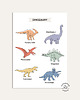 obrazy i plakaty Dinozaury - plakat edukacyjny 1