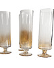 szklanki i kieliszki 4 kieliszki opalizujące do szampana Schott Zwiesel, Niemcy, lata 80. 9