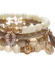 bransoletki z kamieni naturalnych Beige vol. 10 /06-10-24/ set 1