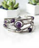 bransoletki z kamieni naturalnych DUCHOWOŚĆ - ametyst bransoletka otwarta 2