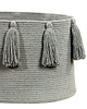 kosze do przechowywania Kosz Tassels Light Grey Lorena Canals 2