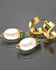 kolczyki pozłacane Kolczyki pozłacane Pearls [white] perły vol. 23 1