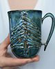kubki Kubek z Choinką Ceramiczny Morski 325ml 2