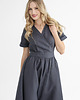 sukienki midi damskie Lniana Sukienka JASMINE CHARCOAL 3