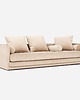 sofy i szezlongi Sofa KOPENHAGA beżowy welur, skandynawski design 1