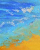 obrazy Słoneczne wybrzeże obraz pastela olejna 15x15 cm 1