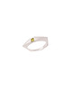 pierścionki srebrne Pierścionek Geommetry GEMstone/ satin silver ring 1