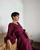 sukienki midi damskie Sukienka MUNA / burgundy 5