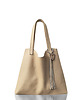 torby na ramię Beżowa torebka ze skóry 2