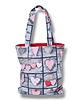 torby na zakupy Torba na zakupy torba shopper shopperka torba zakupowa retro serca 1