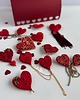broszki Broszka dwa serca czerwone 2