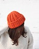 czapki damskie Czapka  beanie wełna peruwiańska alpaka pomarańcz 2