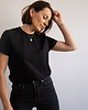 t-shirt damskie Czarny T-shirt basic COCO 2