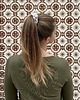 gumki do włosów Sztruksowa scrunchie Off White 1