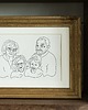 grafiki i ilustracje Linearny portret dla dziadków 1
