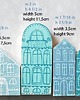 klocki i zabawki drewniane komplet 6 szt - drewniane domki ręcznie malowane 4