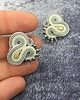 kolczyki soutache Kolczyki małe sutasz miętowe 1