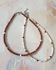 chokery Naszyjnik choker ROOTS howlit, jaspis czerwony, jaspis dalmatyński 5