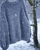swetry damskie  Sweter FluffyGrey 2