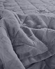 koce i narzuty Lniana Narzuta Pikowana CHARCOAL 3