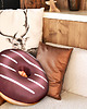 poduszki z grafiką Poduszka gigantyczny Donut pączek czekoladowy puf 7