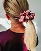 gumki do włosów Gumka jedwabna, scrunchie, frotka różowy beż MAXI 4