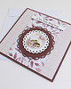 kartki scrapbooking Kwiatowa kartka ślubna 1