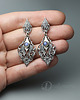 kolczyki wire wrapping Sindarin - Narn labradoryt 2