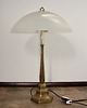 lampy stołowe Mosiężna lampa Art Deco lata 40.  2x E27  Szkło  Vintage 6