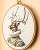 Ozdoby na ścianę Lord Deer,  haft w oprawie 20 cm 7