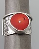 pierścionki srebrne Pierścionek z koralem 1
