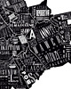 plakaty Mapa - WARSZAWA plakat 2