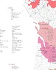 plakaty WINO Francja regiony winiarskie plakat mapa 4