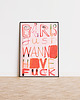 plakaty GIRLS JUST WANNA HAVE FUC/K plakat GIRL POWER dla dziewczyny Dzień Kobiet 1