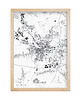 plakaty Gliwice - mapa miasta  plakat 4