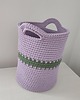 kosze do przechowywania Kosz szydełkowy ze sznurka bawełnianego 30cmx40cm 2