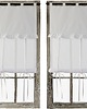 tekstylia - różne Biała roleta transparentna shabby chic FALBANKA 2