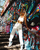 spodnie dresowe damskie Spodnie Urban Off White 1